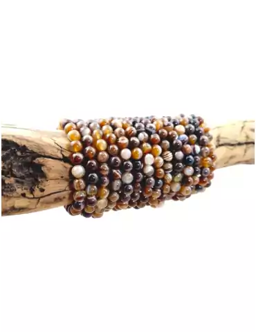 Botswana Agate Coffee Beads...