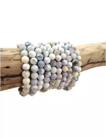 Pulsera de ágata dendrítica con perlas A