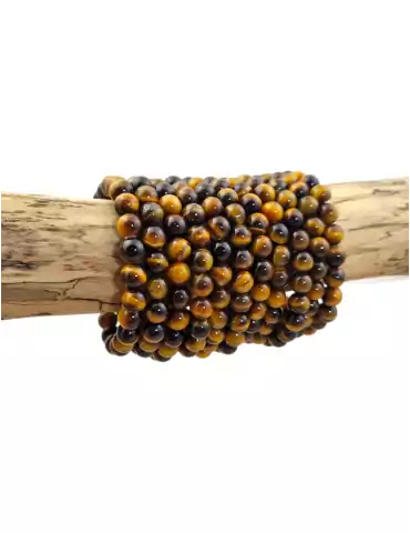 Pulsera de ojo de tigre con perlas A