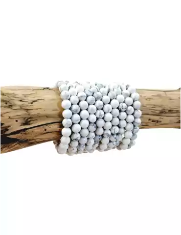 Bracelet howlite perles A