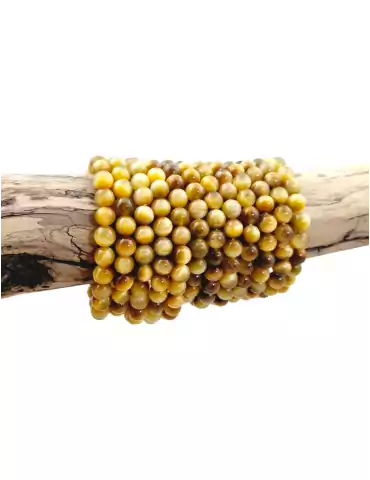 Clear tiger eye AA bead bracelet