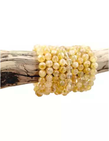 Pulsera de perlas de citrino natural A