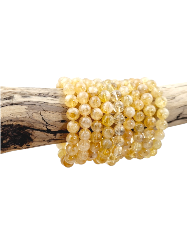 Pulsera de perlas de citrino natural A