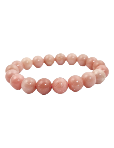 Braccialetto di perle di opale rosa unite A