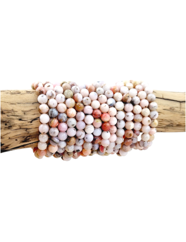 Pink opal bracelet bead design A