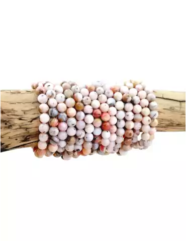 Pink opal bracelet bead design A