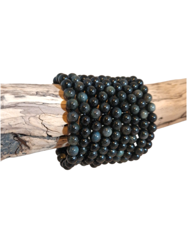 Celestial eye obsidian bracelet AA beads
