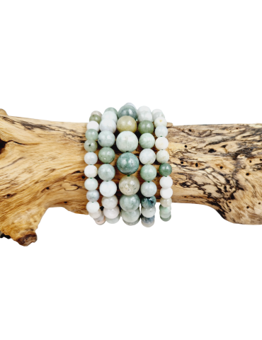 Bracelet Jade de Birmanie perles A