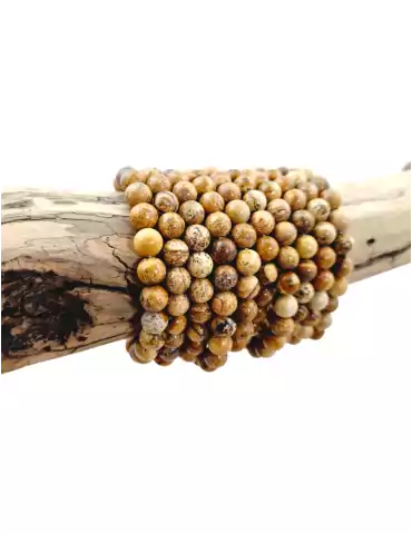 Landscape Jasper Bead Bracelet A