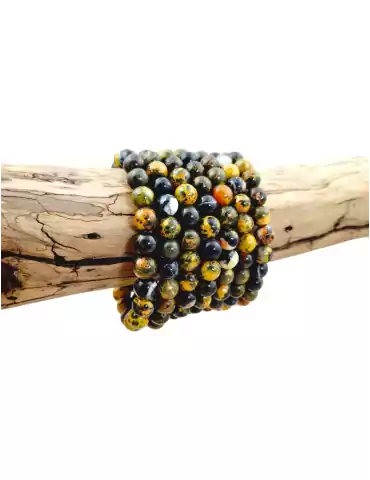 AA Bumblebee Jasper Bead Bracelet