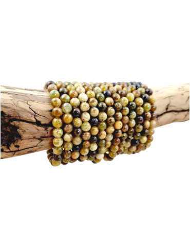 AA green garnet bead bracelet
