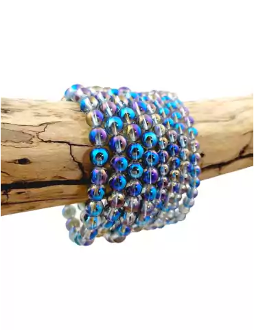 Pulsera de perlas aqua aura A