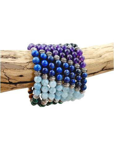 7 Chakras Bracelet with Top AA Beads