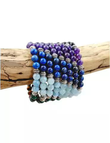 7 Chakras Top Beads AA Bracelet