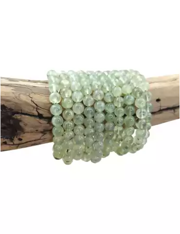 Prehnite bead bracelet A