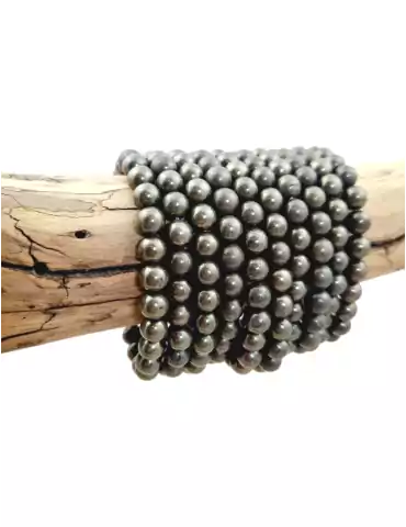 Bracelet pyrite perles A