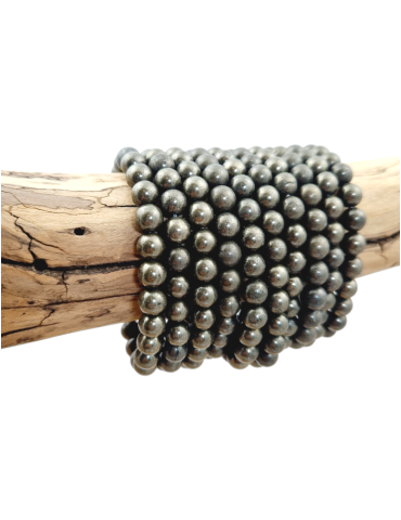 Pyrite Beads Bracelet A