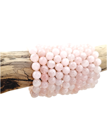 Madagascar rose quartz bracelet AA beads