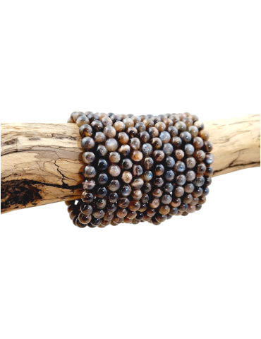 Black sunstone beads AA bracelet