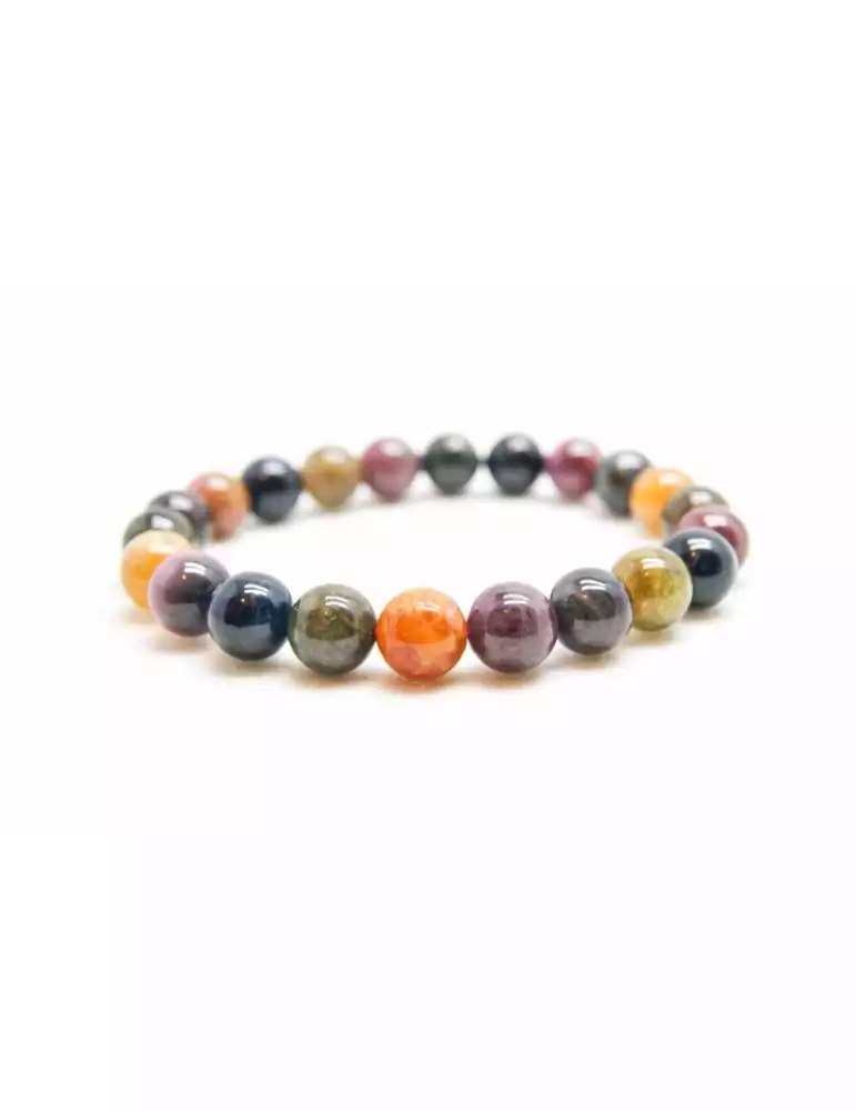 AA Watermelon Tourmaline Bead Bracelet