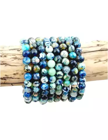 Bracelet turquoise azurite perles A