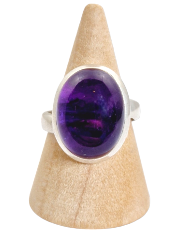 Amethyst ring 925 sterling silver AA