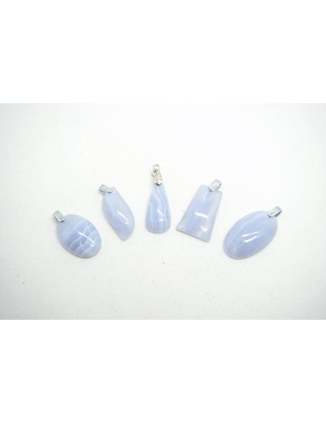 Hanger Chalcedoon (Blue Lace Agaat)