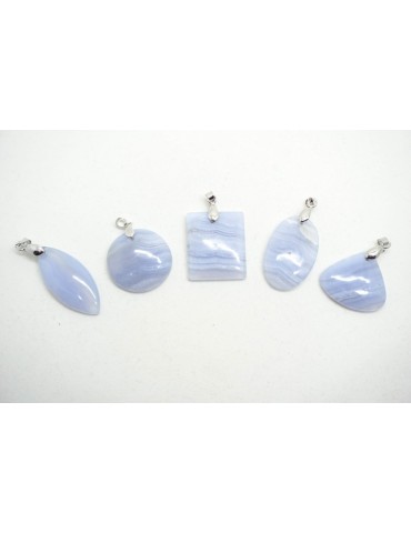 Hanger Chalcedoon (Blue Lace Agaat)