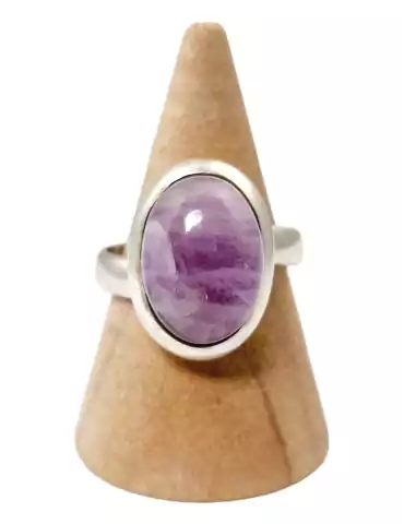 925 Silver AA Pink Kunzite Ring