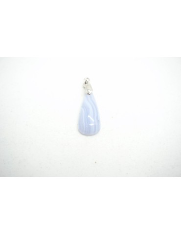 Pendentif Calcedoine (Blue Lace Agate)