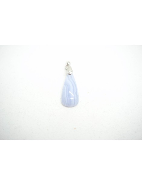 Pendentif Calcedoine (Blue Lace Agate)