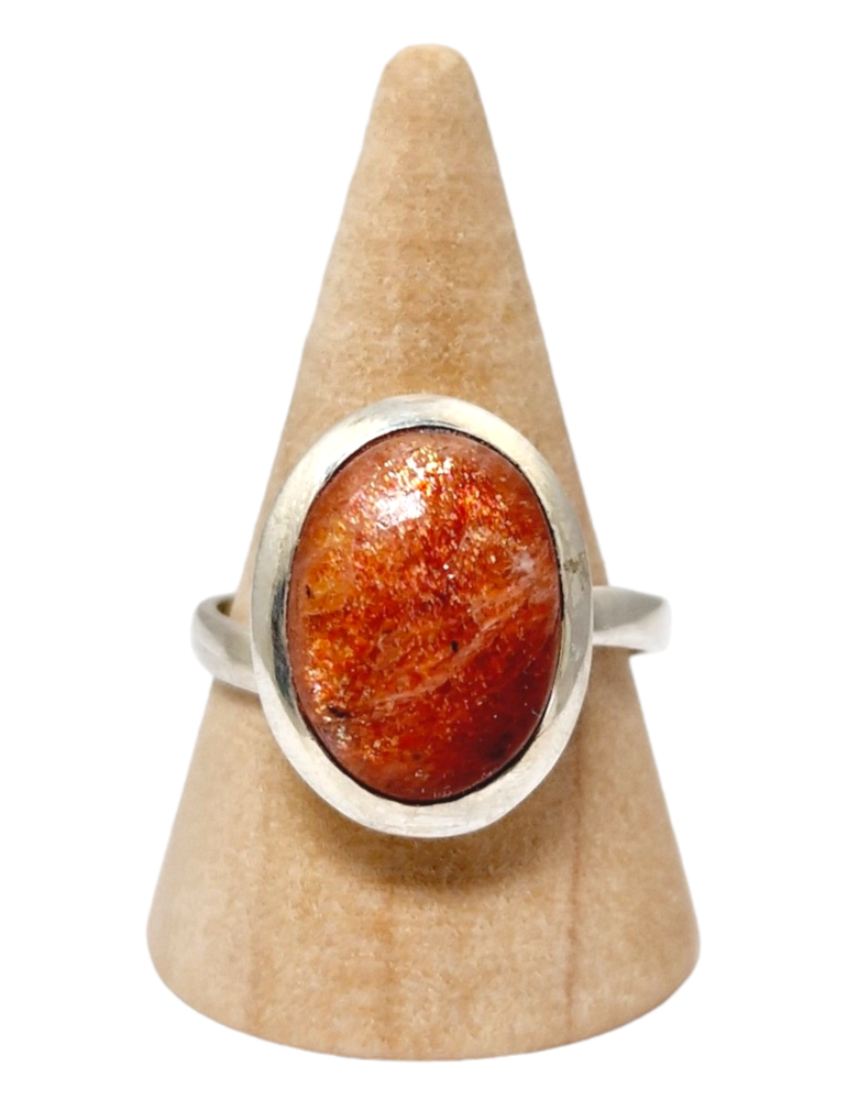 Sunstone Ring Silver 925 AA