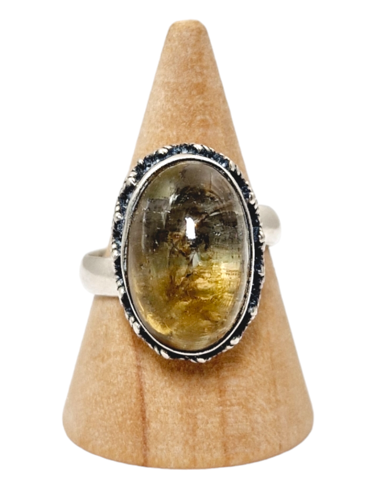 Citrine Ring Indian Set in 925 Silver