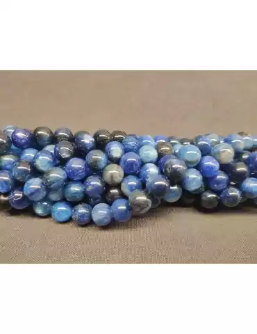 Fil cyanite naturelle perles A