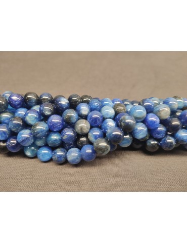 Natural cyanite bead thread A