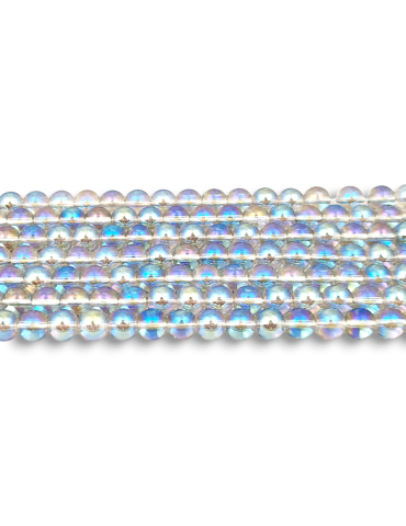 Aqua Aura beads A