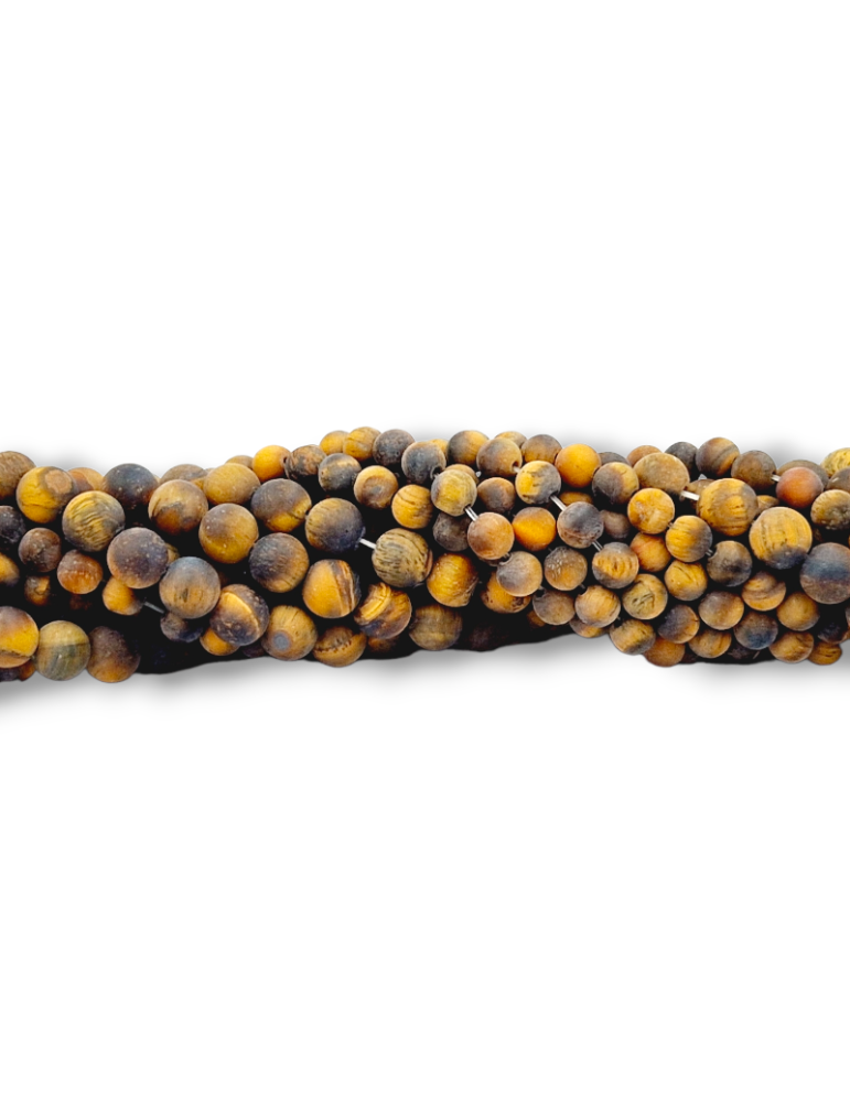 Matte Tiger Eye Beads Thread A