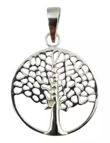 Pendentif arbre de vie sculpté 5 argent 925