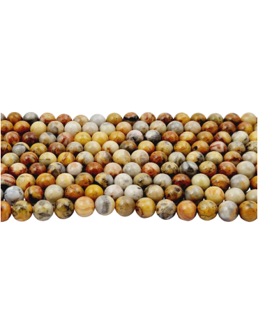 Crazy Lace Agate Thread AA Beads