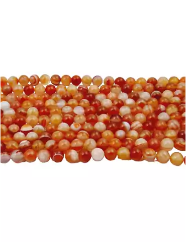 Red Sardonyx Agate Bead Thread A