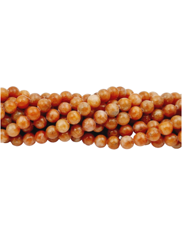 Fil Calcite orange perles A
