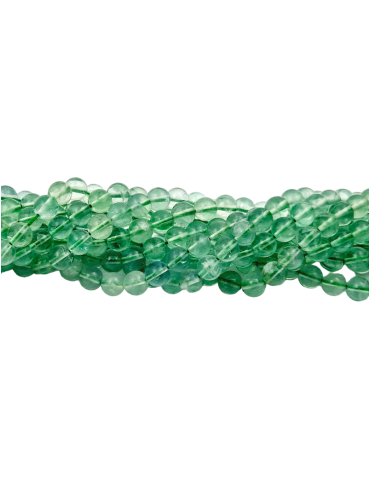 Green fluorite filament beads A