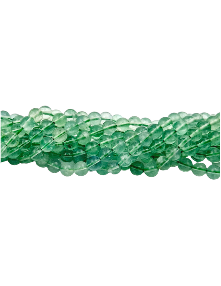 Fio de pérolas de fluorita verde A