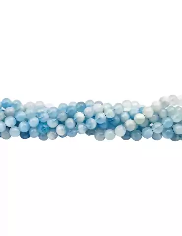 Blue Calcite AA beads thread