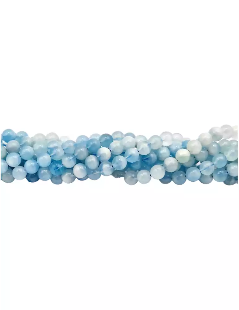 Blue Calcite AA beads thread