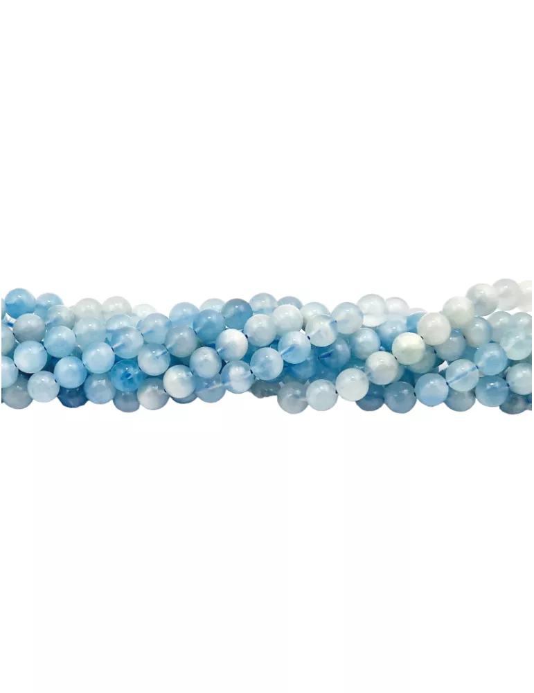 Blue Calcite AA beads thread