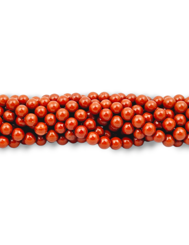 Red jasper thread beads A