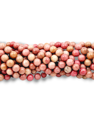 Unified Rhodonite thread beads A