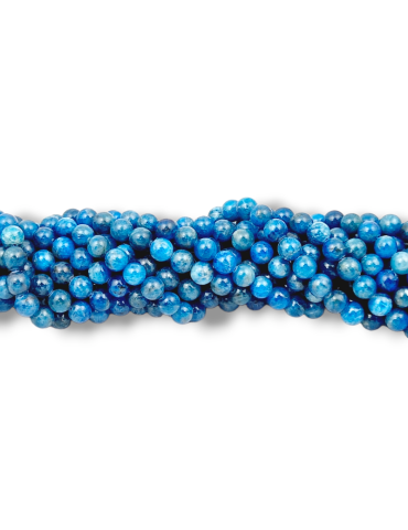 Fil Apatite bleue perles AA
