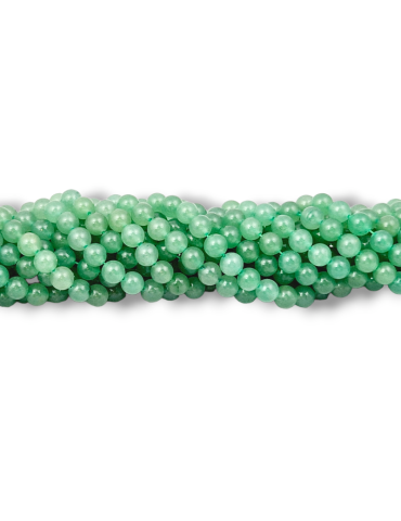 Filo di perle di avventurina verde